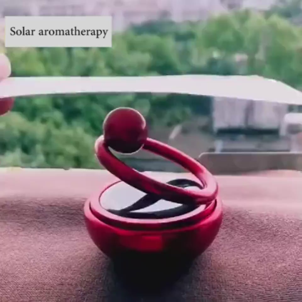 Solar Rotate Car Perfume Air Freshener Aromatherap